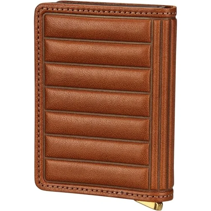 Secrid Geldbörse Premium Slimwallet Emboss Lines Cognac One Size – Bild 2