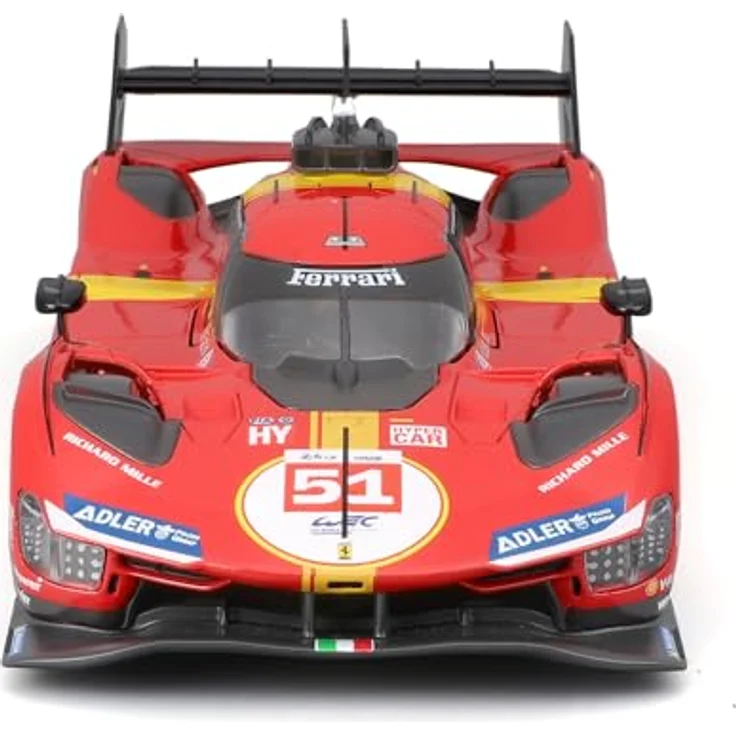 Bburago Ferrari 499P LMH #51 2023, Modellauto im Maßstab 1:24, mit zu öffnenden Teilen, offizielles Ferrari-Modell, empfohlen ab 14 Jahren – Bild 2