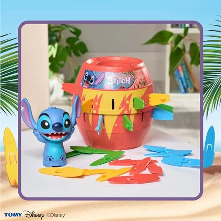 TOMY POP UP Stitch - T73772, Leicht und einfach überall hin mitzunehmen, Kinderspiele | Gesellschaftsspiele – Bild 3