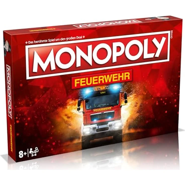 Winning Moves Monopoly - Feuerwehr - Brettspiel - Ab 8 Jahren - Deutsch – Bild 1