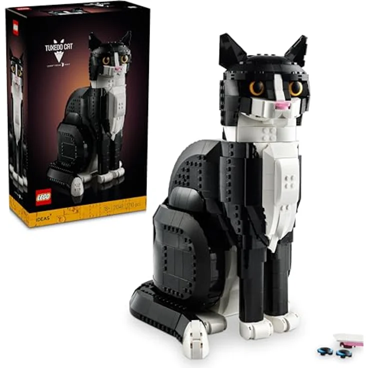 LEGO Smoking-Katze, Klemmbausteine Set, 32 cm – Bild 1