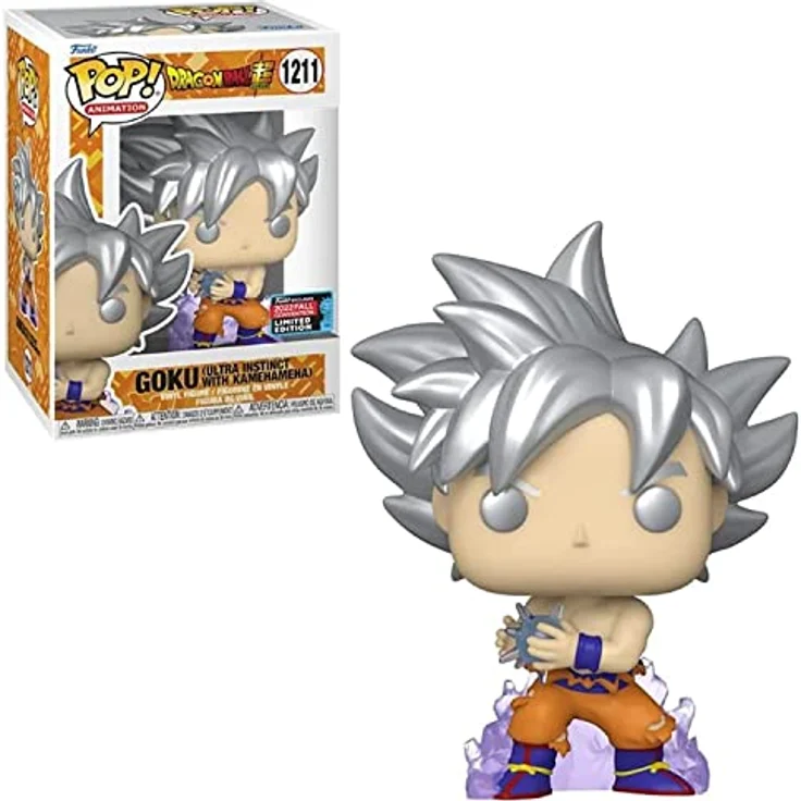 Funko Pop! Animation: Dragon Ball - Goku Ultra Instinct w/ Kamehameha (NYCC'22), Collectible Action Vinyl Figure – Bild 2