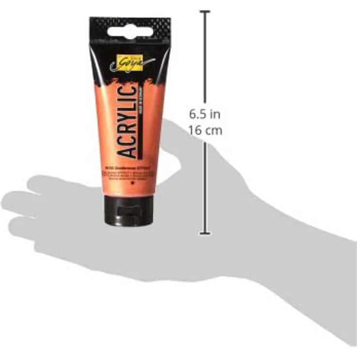 KREUL Solo Goya Acrylic 100 ml Tube goldbronze - Hochpigmentierte, vielseitig einsetzbare Acrylfarbe in Studienqualität, schnell trocknend und wasserfest – Bild 4