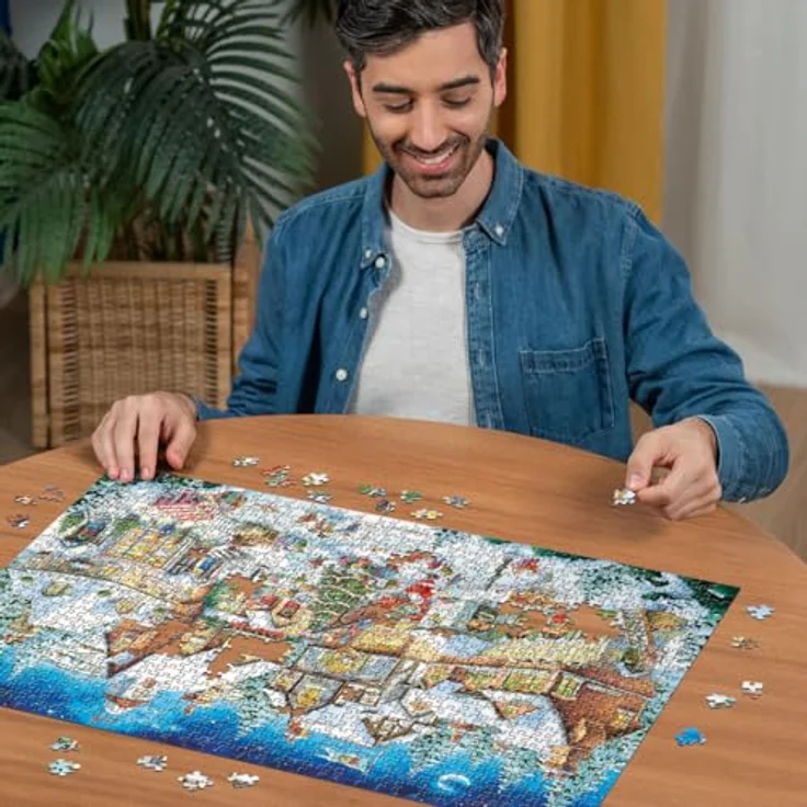 Ravensburger Puzzle 12001271 - 50-jähriges Jubiläum: Weihnachtsdorf Limited Edition - 1000 Teile Puzzle für Erwachsene und Kinder ab 14 Jahren, Weihnachts-Puzzle, hochwertige Qualität und perfekte Passform – Bild 4