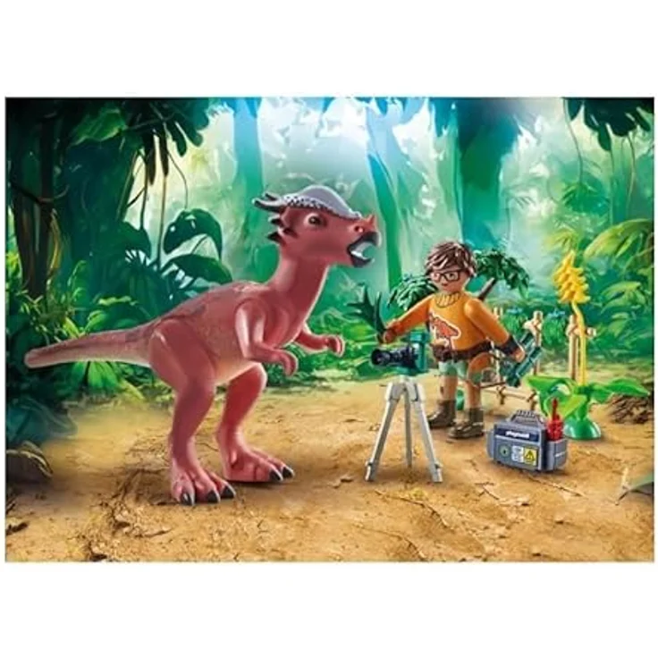 PLAYMOBIL 71822 Stygimoloch-Beobachtung, Dinosaurier Set mit Forscher und Kamera – Bild 2