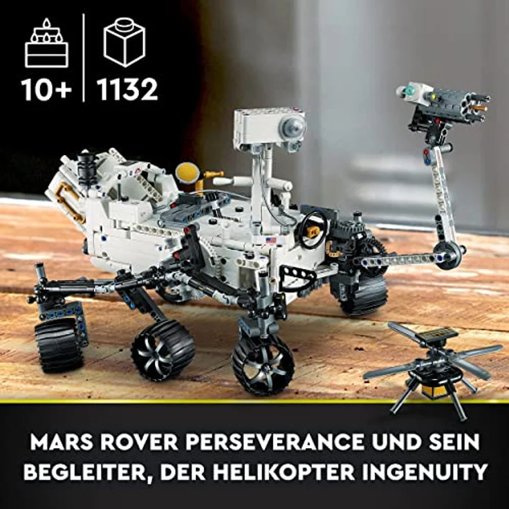 LEGO Technic NASA Mars-Rover Perserverance Weltraum Spielzeug Set mit AR-App, Wissenschafts-Spielzeug zum Bauen für Mädchen und Jungen ab 10 Jahren 42158 – Bild 2