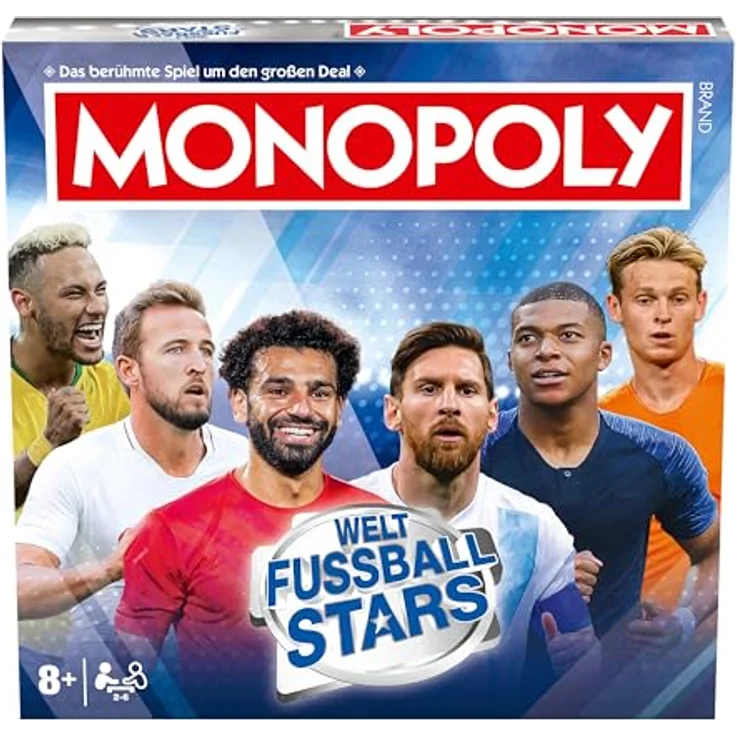 Winning Moves Monopoly Weltfussball Stars, Brettspiel für 2-6 Spieler mit 8 Metallspielsteinen, ab 8 Jahren, Fußball Edition – Bild 4