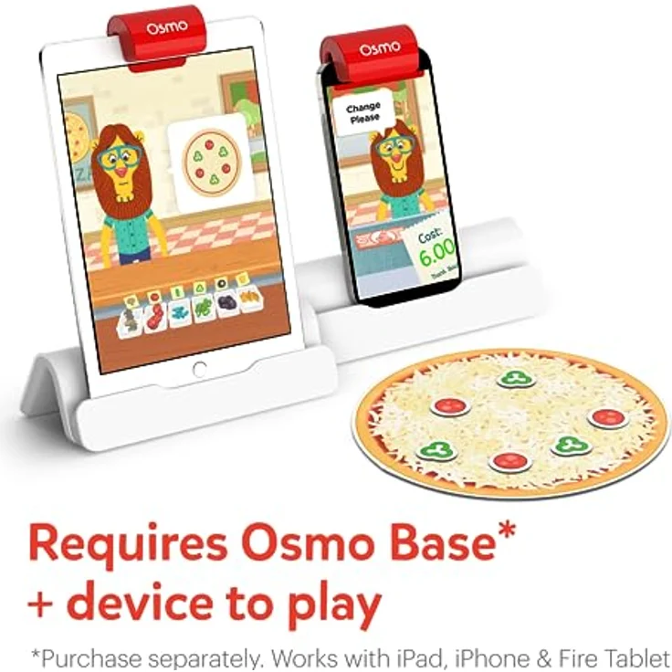 Osmo - Pizza Co. Game - Alter: 5-12 - Kommunikationskompetenz und Kopfrechnen - für iPad und Fire Tablet (Osmo-Basis wird benötigt) – Bild 3