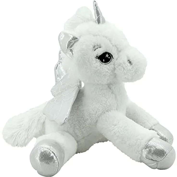 Sweety Toys 11711 Einhorn Plüschtier Kuscheltier, Weiss, 34 cm