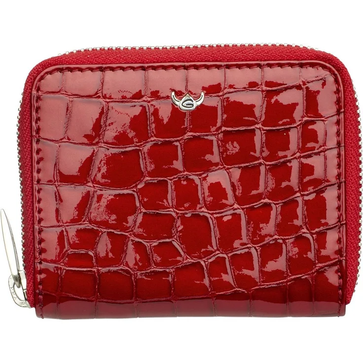 Golden Head Cayenne RFID Protect Zipped Wallet, aus echtem Rindsleder mit RFID-Blocker Schutz, Cherry (dunkelrot) – Bild 1
