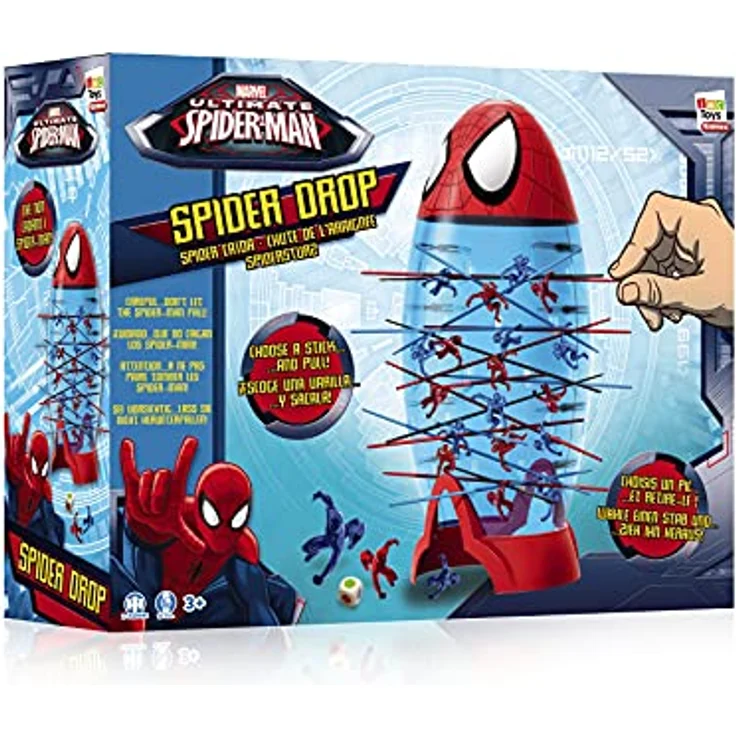 IMC Toys Spiderman Das ultimative Fall-Spiel, Für 4 oder mehr Spieler, Spaß für die ganze Familie, ab 3 Jahren – Bild 3