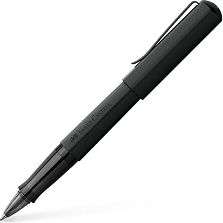 Faber-Castell Roller Hexo, Schreibstift mit Keramikspitze, schwarz matt – Bild 1