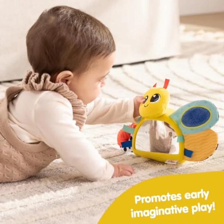 Lamaze Freddie The Firefly Tummy Time, Aktivitätsspielzeug mit verschiedenen Texturen und Farben für die Bauchlage, ab 0 Monaten – Bild 3