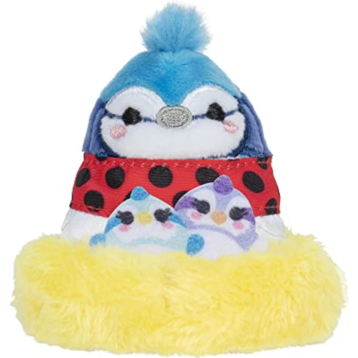 Squishville SQM0209 Deluxe TipTop Enthält 5,1 cm Babs The Blue Jay Plüsch, Marienkäferkleid, Vogelnest und Baumhaus Spielszene – Spielzeug für Kinder, Mehrfarbig – Bild 4