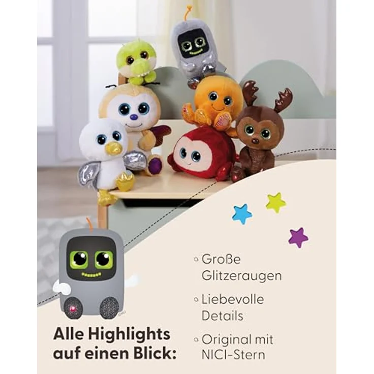 Nici Spieluhr My First NICI Stern mit Hase Fjella, mechanisch und waschbar, pastellfarben – Bild 5