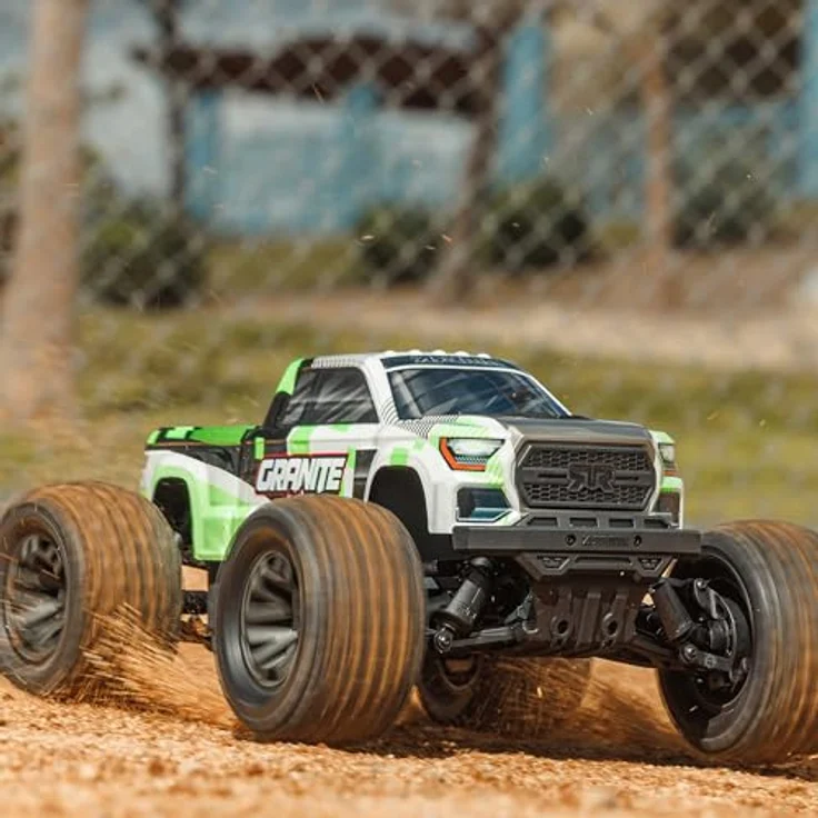 Arrma 1:10 GRANITE MEGA 665, 4x4 RTR Monster Truck mit Bürstenmotor, grün – Bild 4