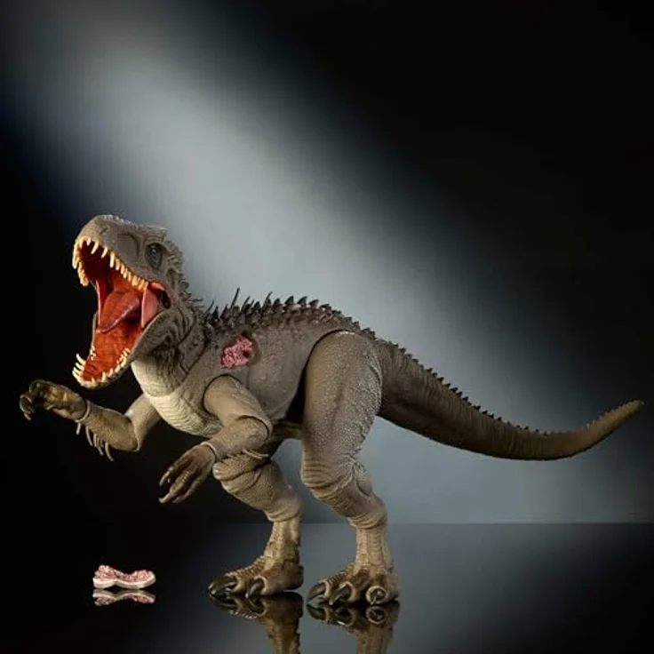 Mattel Jurassic World Hammond Collection Indominus Rex, große bewegliche Actionfigur, 66 cm, mit austauschbaren Krallen und Ortungsimplantat, Mehrfarbig – Bild 4