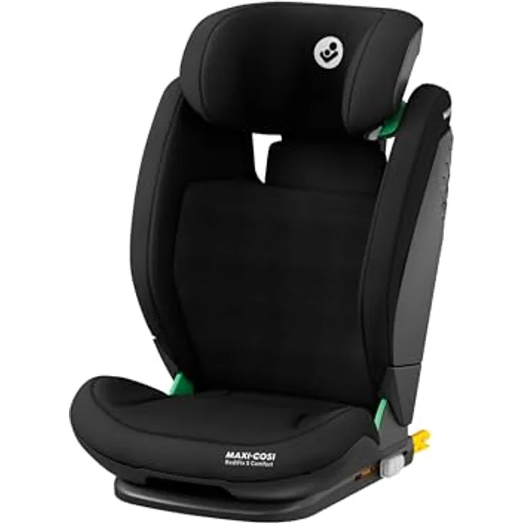 Maxi-Cosi RodiFix S Comfort i-Size, verstellbarer Kindersitz mit ISOFIX, 3 Liegepositionen, G-CELL und AirProtect Schutz, Authentic Black