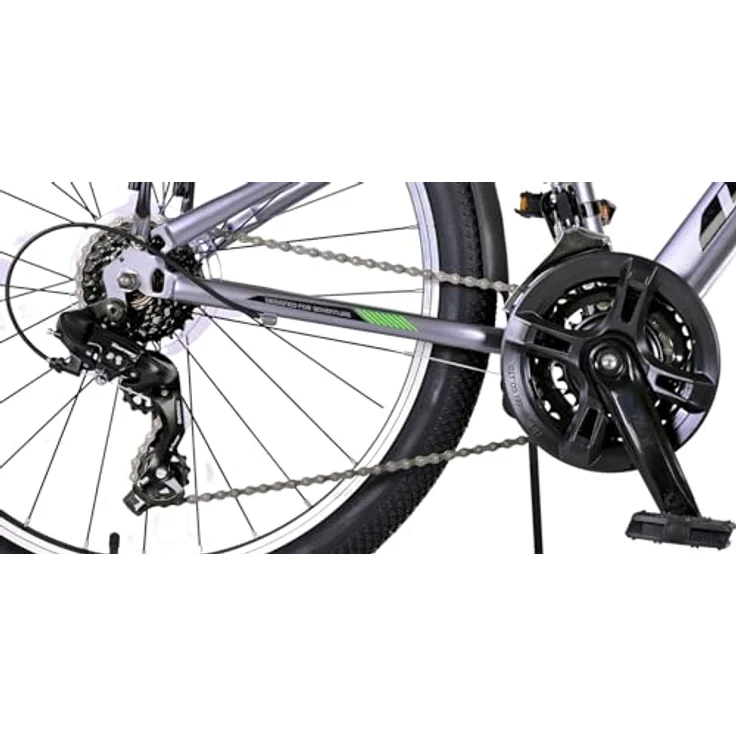 Volare Kinderfahrrad Cross 24 Zoll für Jungen in Grau, 18 Gänge – Bild 5