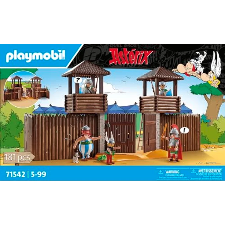 Playmobil® Konstruktions-Spielset Römerlager (71542), Asterix, (181 St), Made in Europe – Bild 4