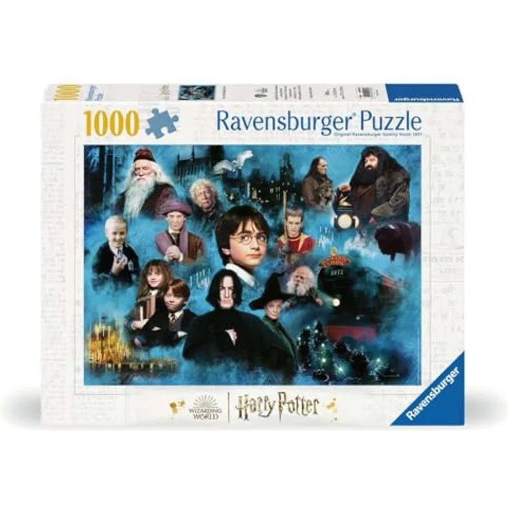 Ravensburger Puzzle 12000589 - Harry Potters magische Welt - 1000 Teile Puzzle für Erwachsene und Kinder ab 14 Jahren, Harry Potter Puzzle, Harry Potter Geschenke - Qualitätsmerkmale inklusive recycelter Pappe und reflexfreiem Puzzlebild – Bild 1