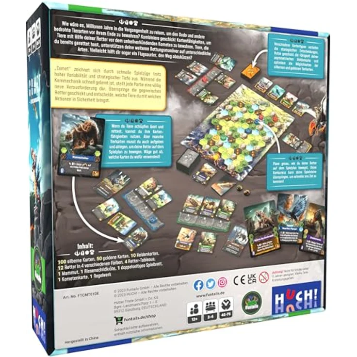Funtails Comet Base Game, Wettbewerbsfähiges Engine Builder Familienspiel, englischsprachige Version – Bild 5