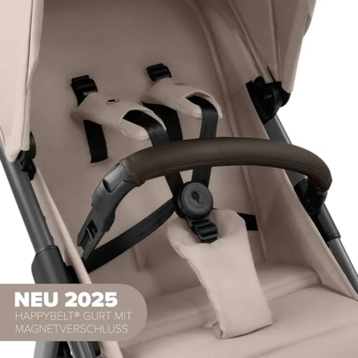 ABC Design Buggy Avus 2 Air, Beige, Textil, 5-Punkte-Gurt, Federung, kugelgelagerte Räder, für Babyschale geeignet, Einhand-Faltmechanismus, UV 50+ – Bild 7