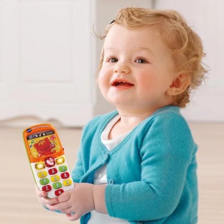 VTech Baby Smartphone bilingue, interaktives Musikspielzeug mit Lichteffekten und Hologramm, für Babys von 6–36 Monaten – Bild 4