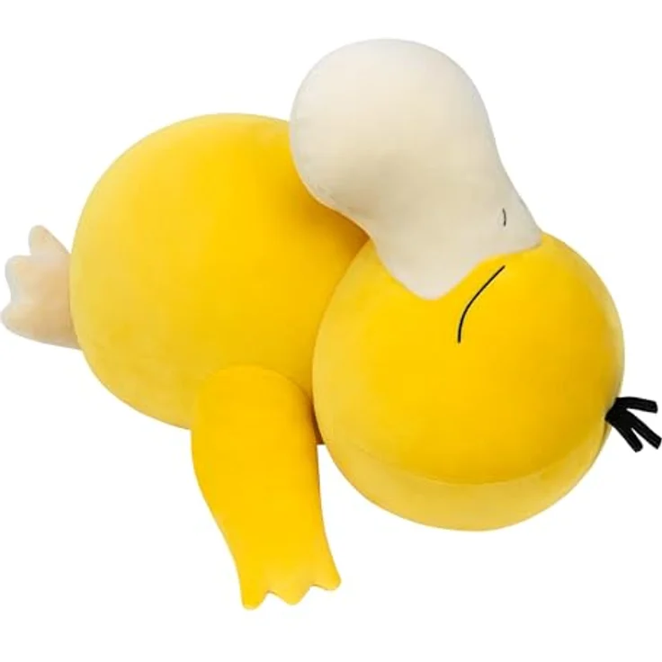 Pokémon PKW3675-45cm Schlafendes Plüsch - Enton, offizielles Plüsch, ultraweiches Plüschmaterial, 45 cm, blau - Preisvergleich – Bild 3