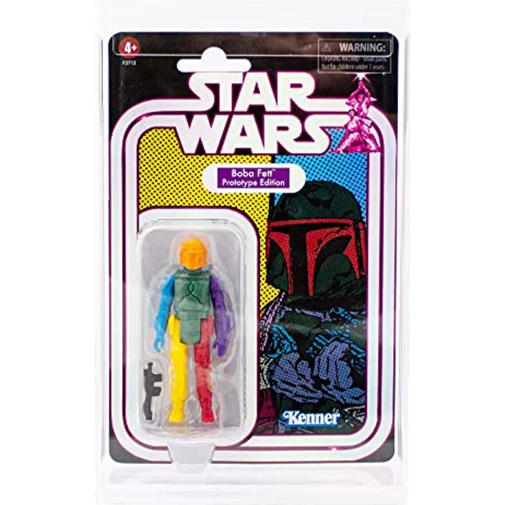 Morax 3x Stavo Flip Acryl Aufbewahrungsbox für Spielfiguren, UV-geschützt, ideale Vitrine für Star Wars Reaction Figuren, 25,5cm x 16cm x 5cm – Bild 3