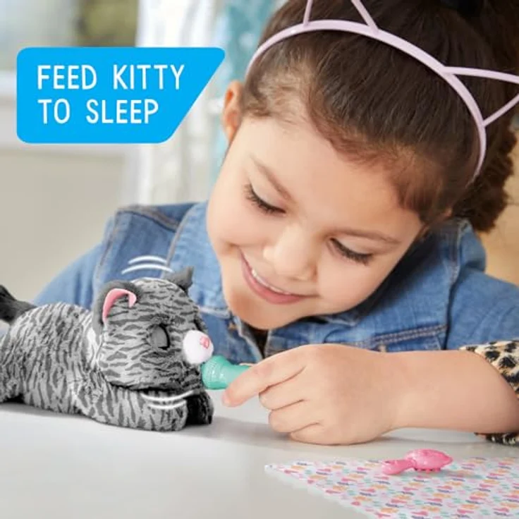 Just Play furReal Newborns Kätzchen, interaktives Plüschkätzchen mit Soundeffekten, Kinderspielzeug ab 4 Jahren – Bild 3