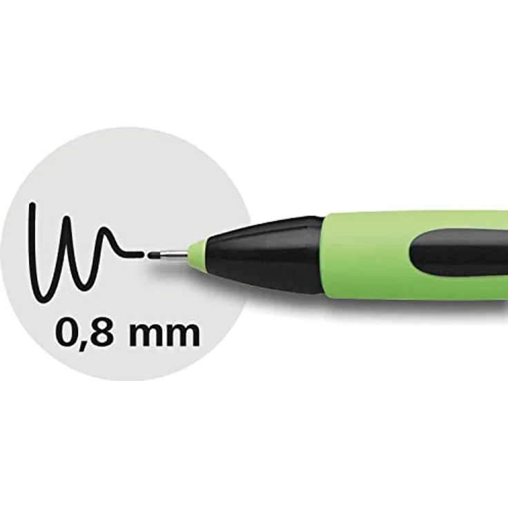 Schneider Xpress Fineliner, farbsortiert, 0,8 mm, 6 St., dokumentenecht, gummierter Schaft, metallverstärkte Spitze – Bild 4