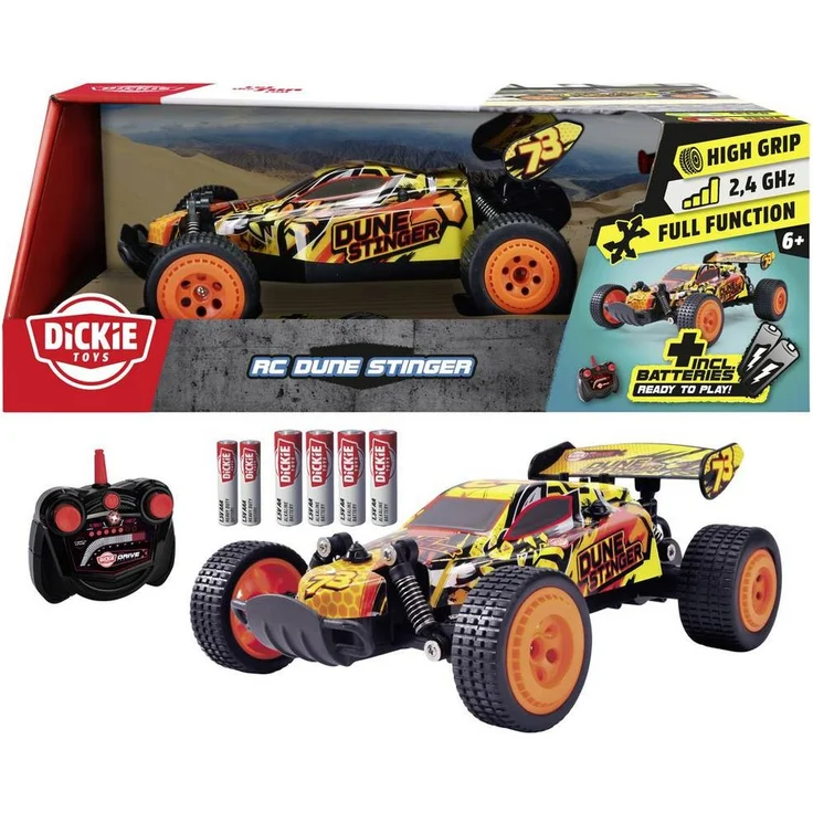 Dickie Toys RC-Auto RCRTR, 2-Kanal FS, 2,4 GHz, Federung, Gummireifen, 9 km/h, 1:24, mehrfarbig – Bild 1