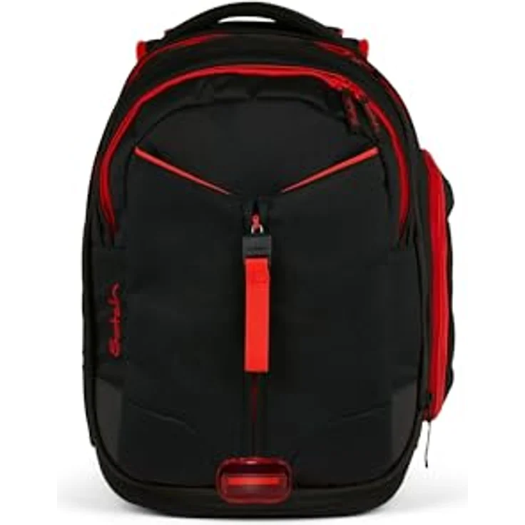 Satch Schulrucksack Match 2 - Schultasche, Rucksack für die Schule, Schulranzen - Ergonomisch anpassbar, reflektierende Elemente, Laptop-Fach, wasserabweisend (schwarz) – Bild 8