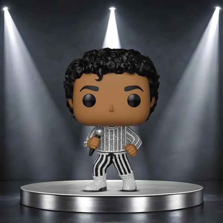 Funko Pop! Rocks Michael Jackson - Rock with You - Glitzer Vinyl-Sammelfigur, 9,5 cm - Offizielle Sammleredition für Musikfans und Kinder – Bild 2
