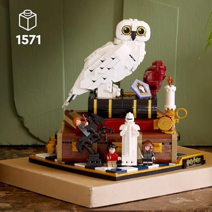 LEGO Harry Potter Stein der Weisen Sammleredition, Modellbau-Set mit Hedwig Eulenfigur und 3 Minifiguren, kreatives Geschenk für Erwachsene - 76466 – Bild 2