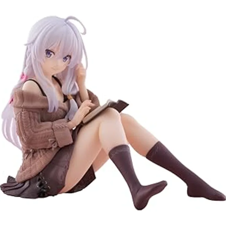 Taito Wandering Witch: The Journey of Elaina PVC Statue, Elaina Casual Clothes Ver., 13 cm, mit Standfuß, offizielles Lizenzprodukt