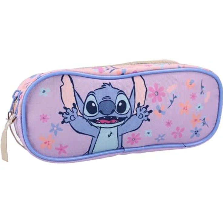 Vadobag Lilo & Stitch Federmäppchen Stitch Spring Smiles Big, 9 x 22 x 8 cm, offiziell lizenziert, Polyester – Bild 2