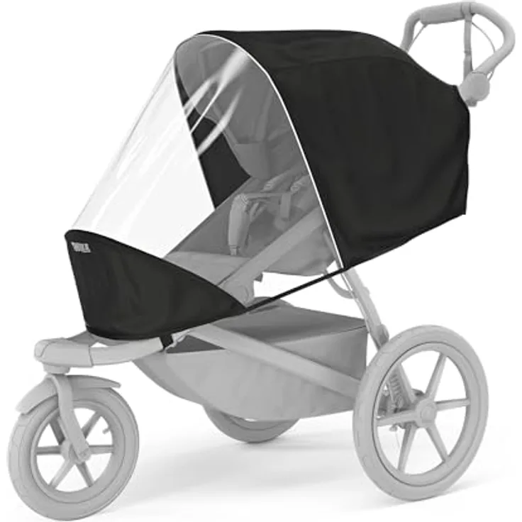 Thule Urban Glide 3 Rain Cover, passgenaues Regenverdeck für Kinderwagen, Schwarz, One-Size