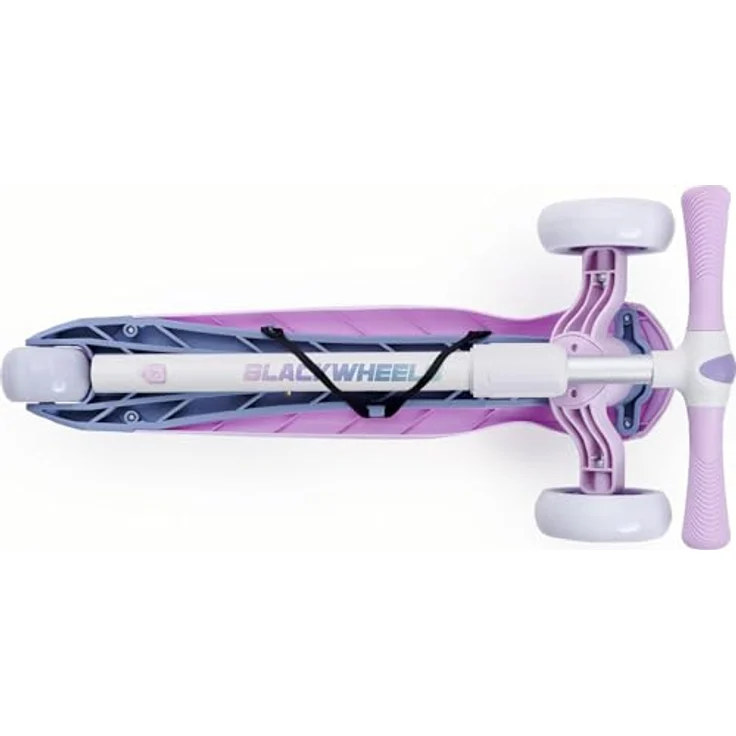 BLACKWHEELS Kinderstep Scooter Blink Pastel Pink, Dreirädriges Design mit LED-Rädern – Bild 3