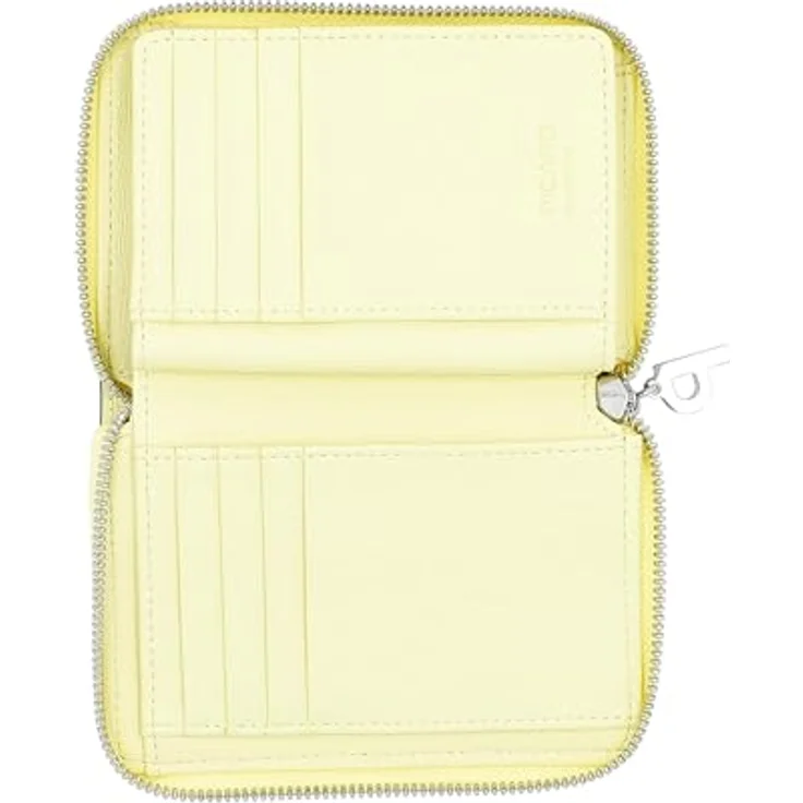 Picard Zip Around Wallet, Geldbörse aus echtem Rindsleder mit 8 Kartenfächern, Farbe Limoncello – Bild 3