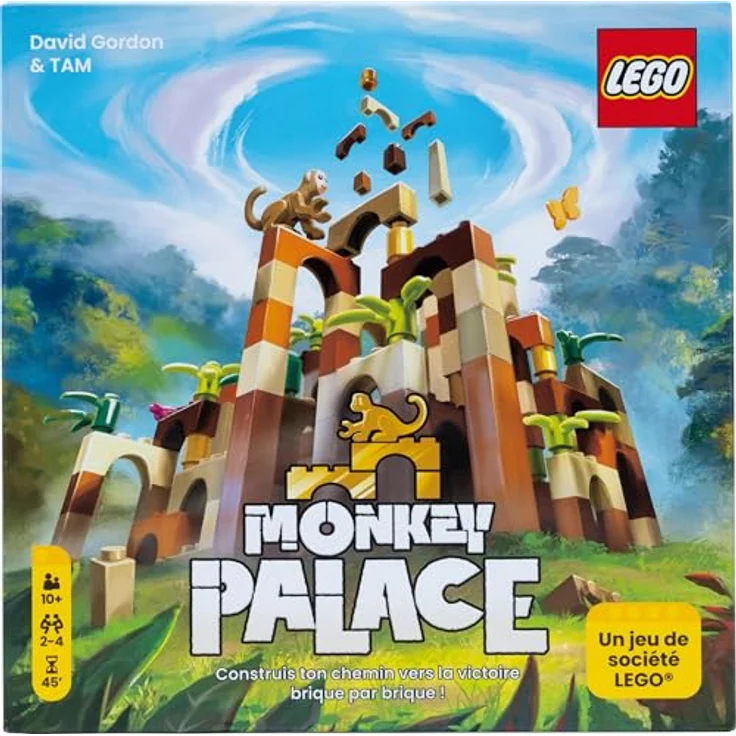 Asmodee Lego Monkey Palace, offizielles Gesellschaftsspiel für 2-4 Spieler, Bananenpunkte sammeln und bauen, ab 10 Jahren, 45 min Spielzeit – Bild 2