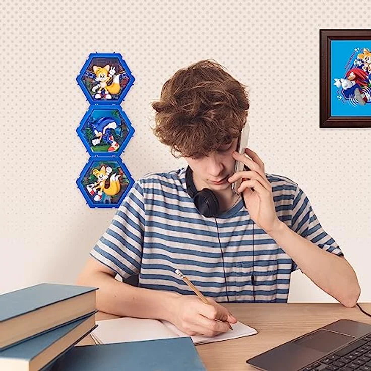 PODS 4D Classic Tails| Einzigartige verbindbare Wackelfigur zum Sammeln, die aus ihrer Welt in Ihre Welt platzt, Wand- oder Regaldisplay | Sonic Toys und Geschenke | Serie 1 Nr. 484 – Bild 4