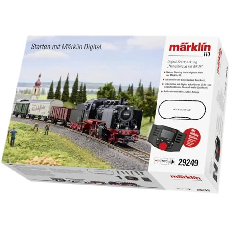 Märklin 29249, Spur H0 Lokomotive mit Tender, mfx-Digitaldecoder, Soundfunktionen, Metallkessel, Raucheinheit, warmweiße LEDs – Bild 1