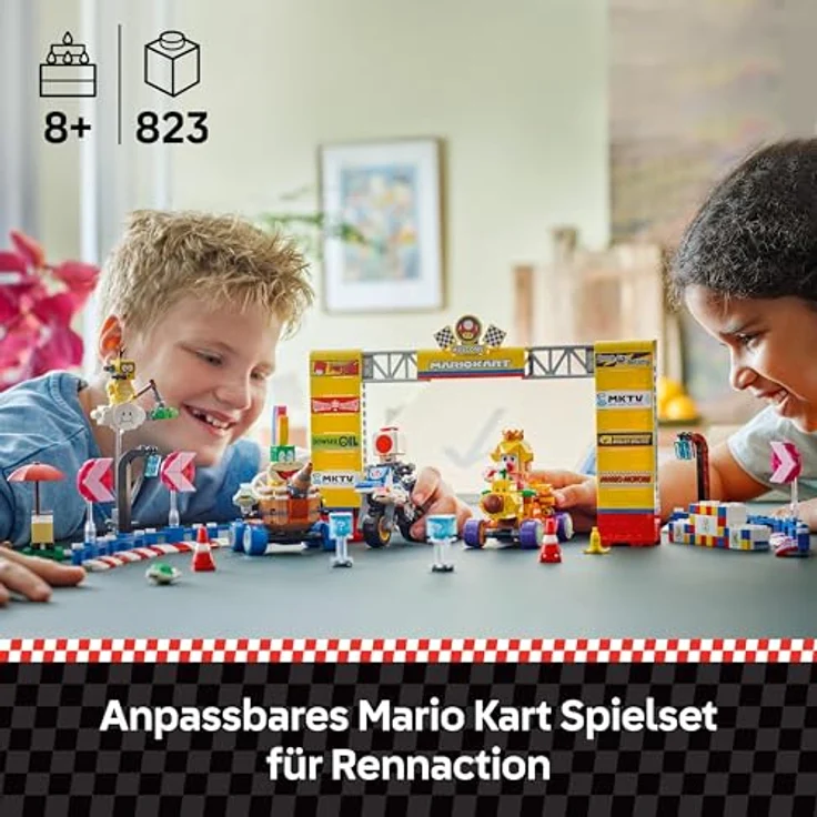 LEGO Super Mario 72036 Kart™ – Baby Peach & Grand Prix-Set, interaktives Bauset mit 4 Figuren und 823 Teilen, mehrfarbig – Bild 2