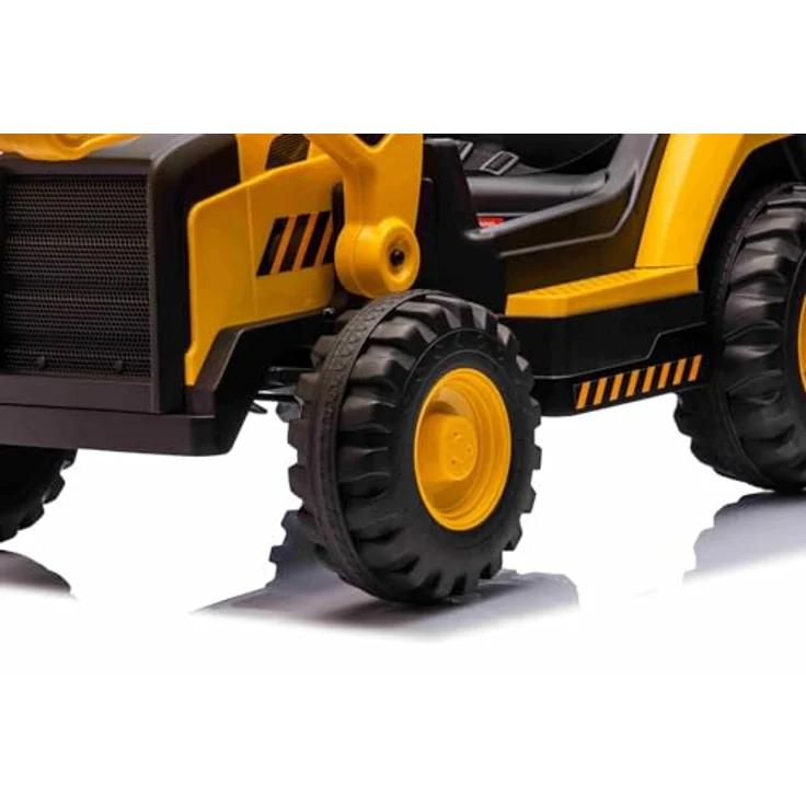 Beneo Lizensierter Caterpillar Elektrobagger, gelb, mit Schwenklöffel, Einzelsitz, USB-Anschluss, 2 x 30W Motoren und Lithiumbatterie – Bild 5