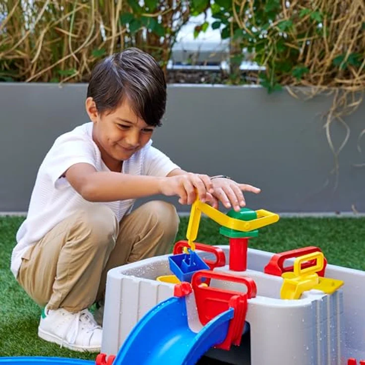 Aquaplay AquaPlay Harbour Wasserbahn, Wasserstraßen-Spielset mit Staubecken, Pumpe, Schleusen und Kran, Made in Germany – Bild 6