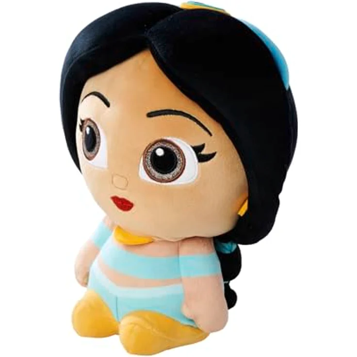 Simba Disney Doorables Jasmin, 25 cm Plüschfigur für Kinder ab den ersten Lebensmonaten, kuschelig weich mit Glitzer-Elementen – Bild 2