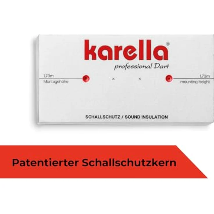 Karella Schallschutz für Steeldartboards, Geräuschreduzierung über 80%, anthrazitfarben – Bild 7
