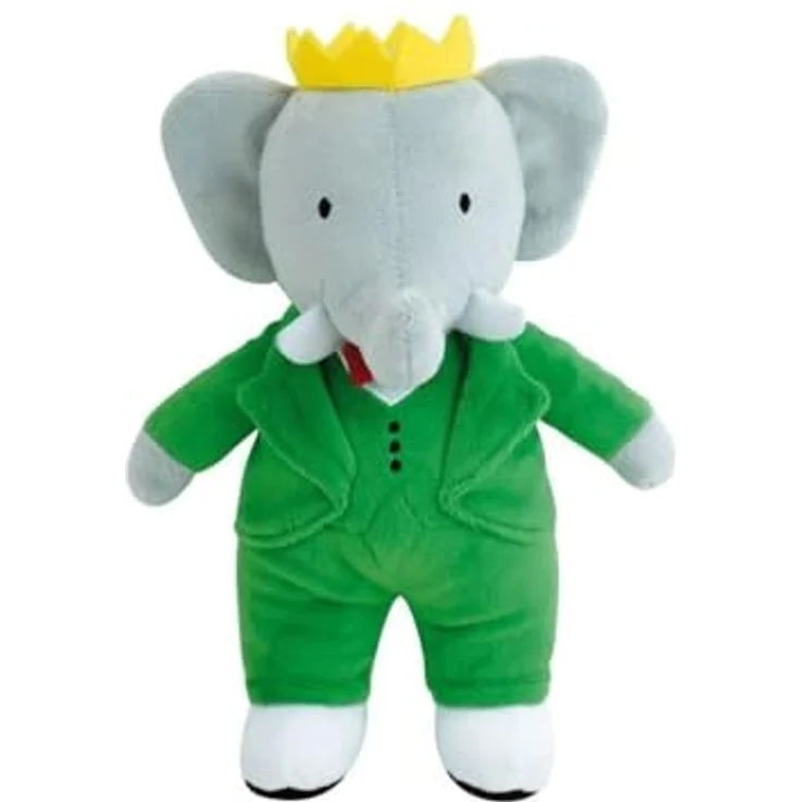 Jemini Babar Plüschtier Elefant, ca. 20 cm, aus weichem Polyester, grün, für Kinder ab Geburt, offizielles Lizenzprodukt – Bild 3